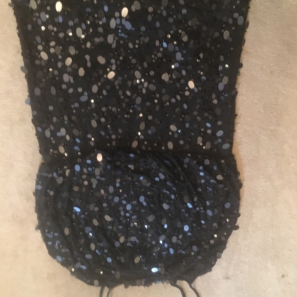 Black Sequins Sue Wong Dress - Picture 3 of 7